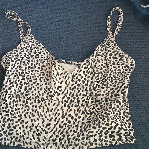 Cheetah print tank top